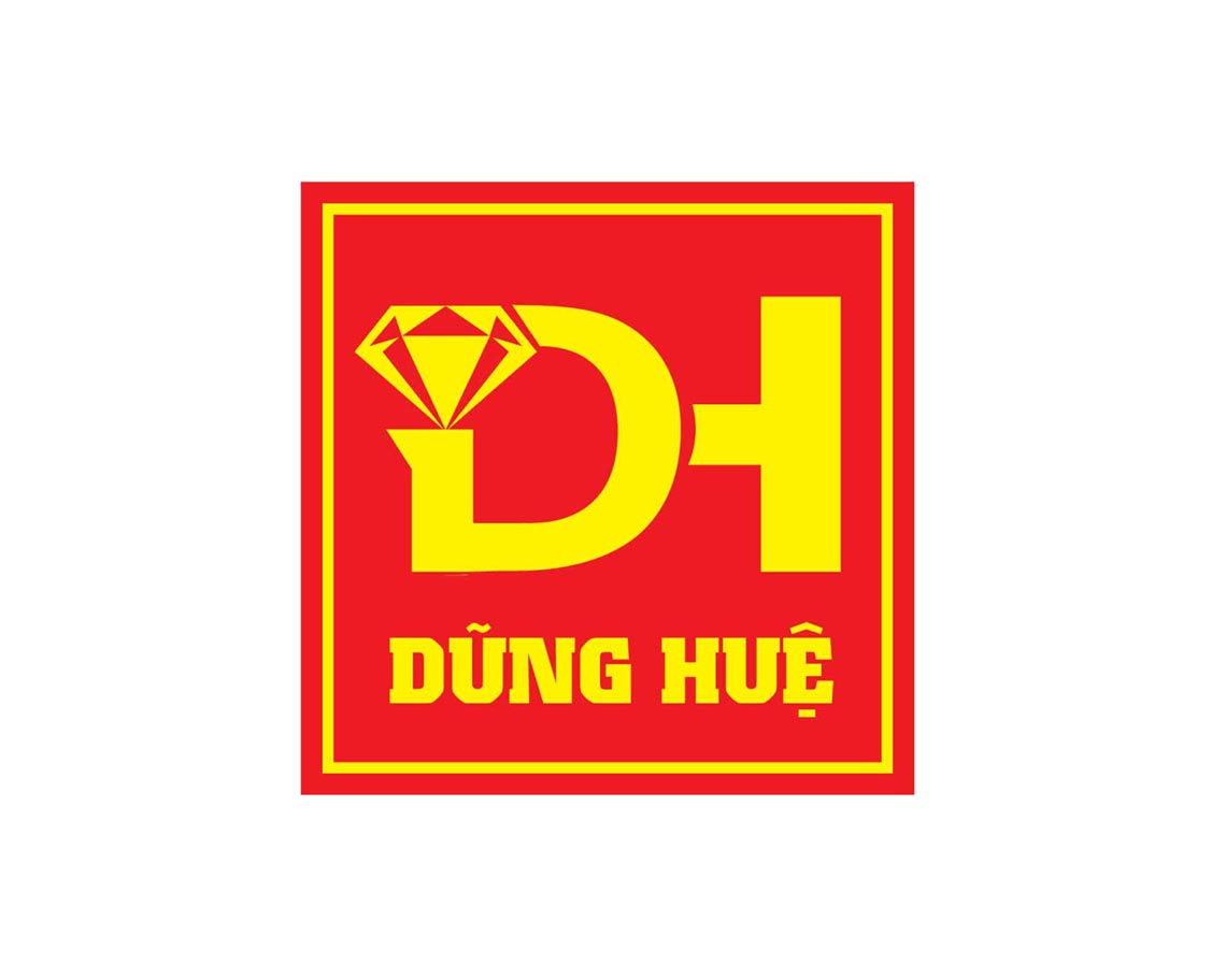 Dũng Huệ - Thiết kế logo cửa hàng vàng bạc đá quý Dũng Huệ